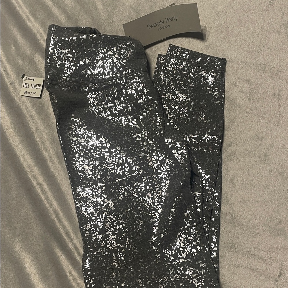 Sweaty Betty Women's Sparkling Grey Leggings (Full Length)